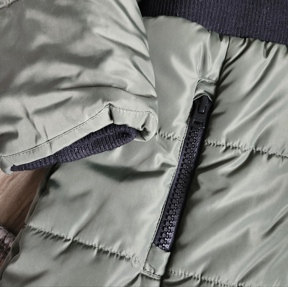 Hudson Girls Winter Coat Olive Green Size L 12/14 - Picture 2 of 12